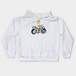 Girl bike Kids Hoodie